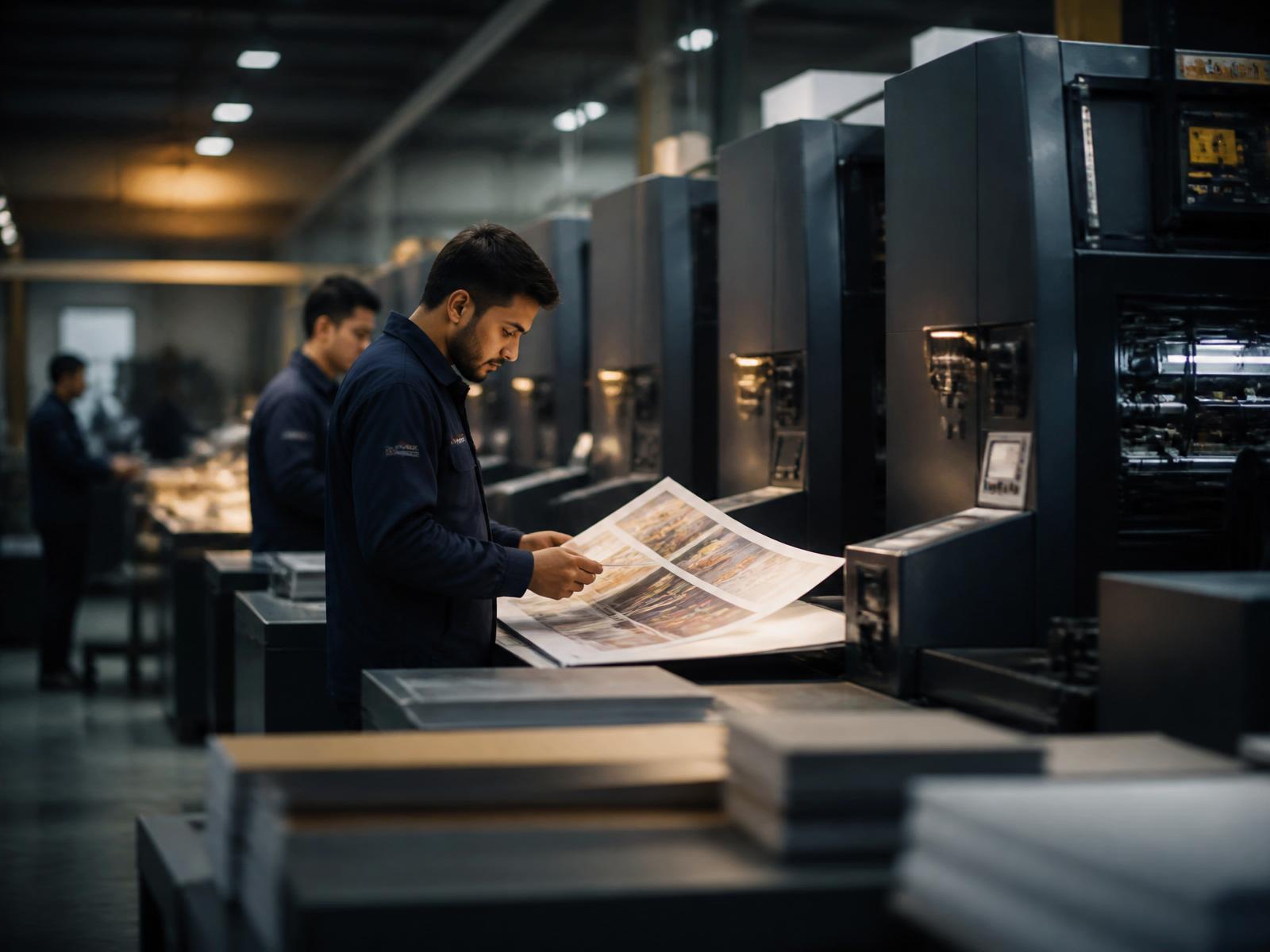 Commercial printing press with quality inspection
